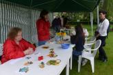 Entertainment for children in the gallery's garden - games prepared by Labyrint, Kladno