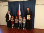 Awarded children with teacher Nataša Saadi - kindergartens from Iksal Village