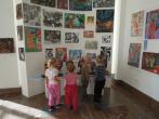Děti z MŠ Lidice na prohlídce výstavy a dílně